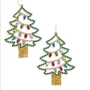 COPY - Baublebar Christmas tree earrings
